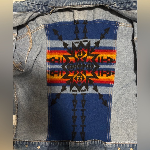 Pendleton high grade denim jacket with wool backing size M - Picture 3 of 7